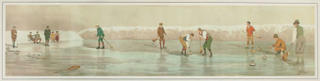 Carlo Pellegrini “Winter Sports”, medalla de oro a la pintura en 1912. Decoubertin
